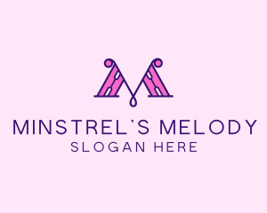 Stylish Feminine Company Letter M logo design