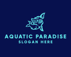 Aquatic Shark Esports  logo design