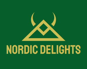 Gold Triangle Horns logo design