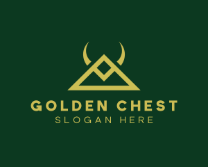 Gold Triangle Horns logo design