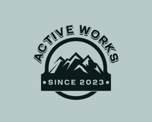 Mountain Peak Hiking logo design