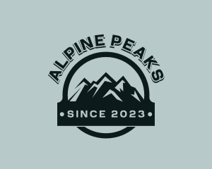 Mountain Peak Hiking logo design