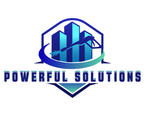 Building Power Cleaner Shield logo design