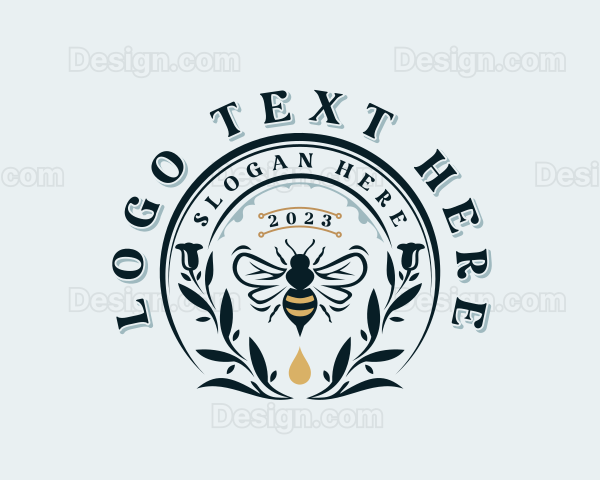 Organic Honey Bee Logo