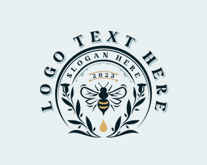 Organic Honey Bee Logo