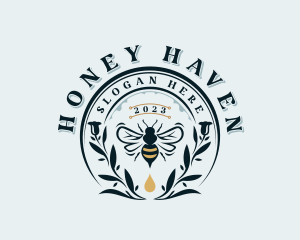 Organic Honey Bee logo design