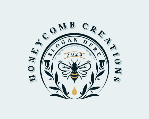 Organic Honey Bee logo design