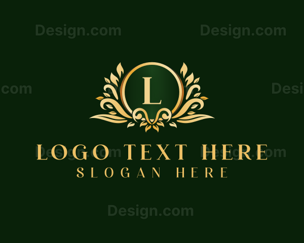 Ornament Floral Wreath Logo