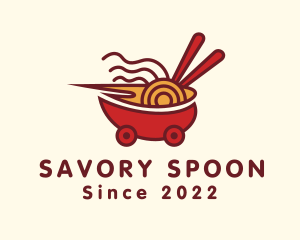Ramen Bowl Food Delivery logo design