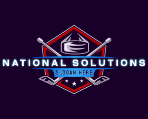 Hockey Sports Tournament Logo