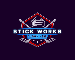 Hockey Sports Tournament logo design