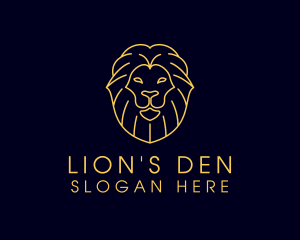 Wild Lion Animal logo