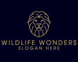 Wild Lion Animal logo