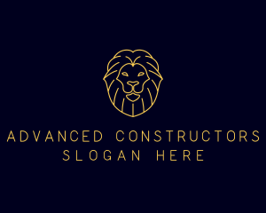 Wild Lion Animal logo design