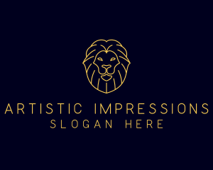 Wild Lion Animal logo design