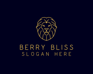 Wild Lion Animal logo design