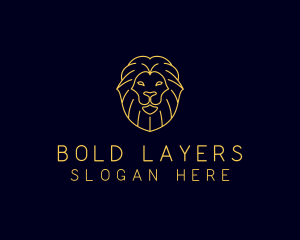 Wild Lion Animal logo design