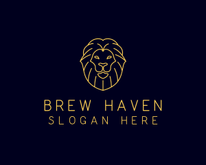 Wild Lion Animal logo design