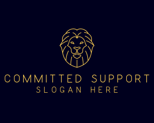 Wild Lion Animal logo design