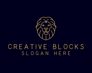 Wild Lion Animal logo design