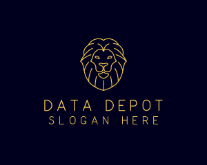 Wild Lion Animal logo design