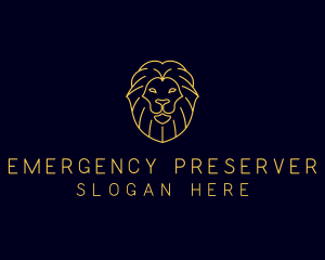 Wild Lion Animal logo design