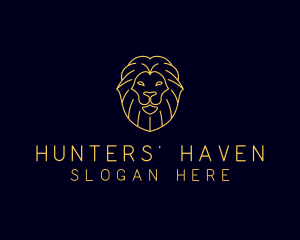 Wild Lion Animal logo design