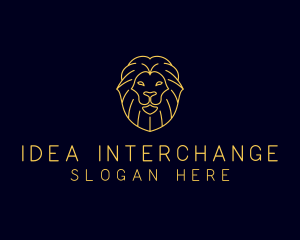 Wild Lion Animal logo design