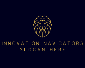 Wild Lion Animal logo design