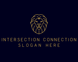 Wild Lion Animal logo design