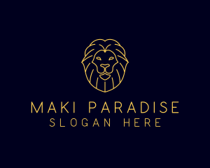 Wild Lion Animal logo design