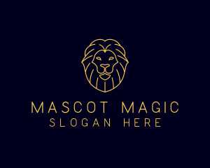 Wild Lion Animal logo design