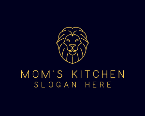 Wild Lion Animal logo design