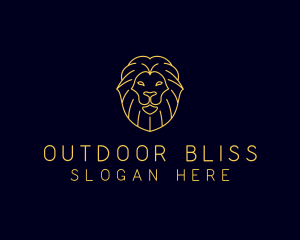 Wild Lion Animal logo design