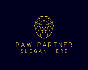 Wild Lion Animal logo design