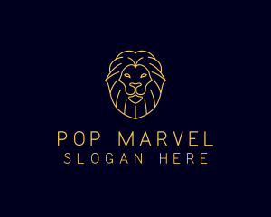 Wild Lion Animal logo design