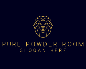 Wild Lion Animal logo design