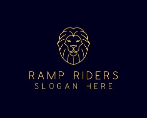 Wild Lion Animal logo design