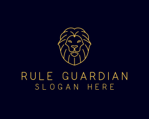 Wild Lion Animal logo design