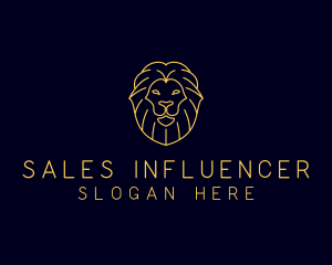 Wild Lion Animal logo design