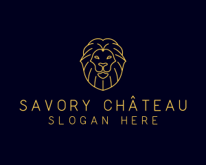 Wild Lion Animal logo design