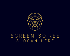 Wild Lion Animal logo design