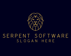 Wild Lion Animal logo design