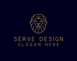 Wild Lion Animal logo design