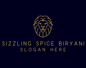 Wild Lion Animal logo design