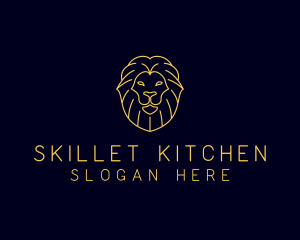 Wild Lion Animal logo design