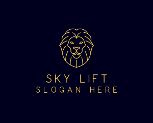 Wild Lion Animal logo design