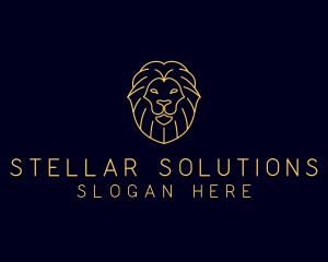 Wild Lion Animal logo design