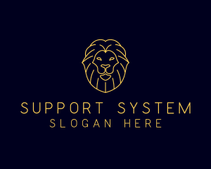 Wild Lion Animal logo design