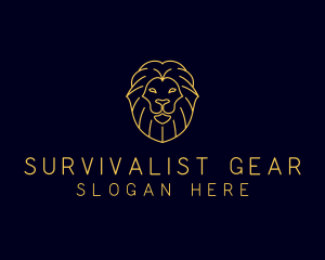 Wild Lion Animal logo design